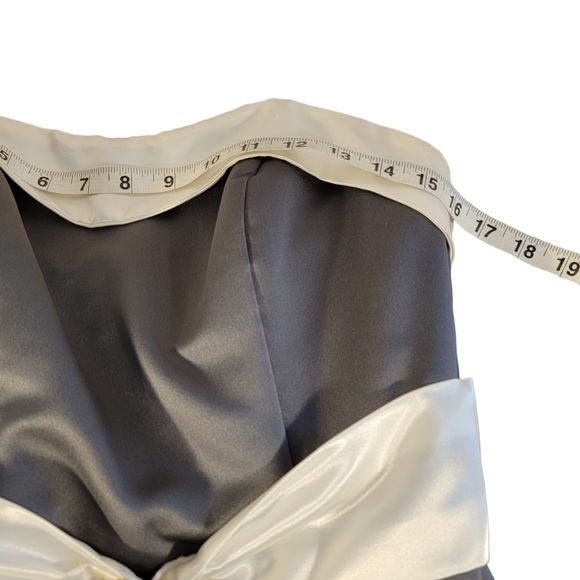 Alfred Angelo Slate Gray Prom Formal Night Gown Bell Dress See Measurements - Picture 14 of 16